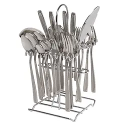 سرویس قاشق چنگال استیل 33 پارچه هپی فمیلی کد 503