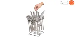 سرویس قاشق چنگال استیل 33 پارچه هپی فمیلی کد 503