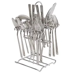 سرویس قاشق چنگال استیل 33 پارچه هپی فمیلی کد 501