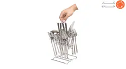 سرویس قاشق چنگال استیل 33 پارچه هپی فمیلی کد 501