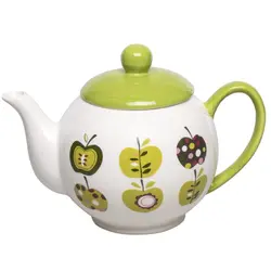 قوری چینی طرح سیب سبز کد 35304