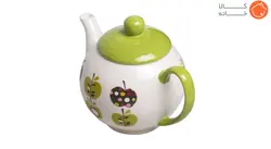 قوری چینی طرح سیب سبز کد 35304