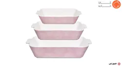 ست تابه چینی مستطیل هوم کینگ کد 1340