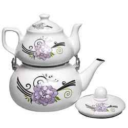 ست کتری و قوری لعابی راسا کد 8005