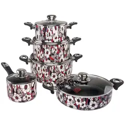 سرویس قابلمه گرانیتی 10 پارچه رسپینا مدل 7070