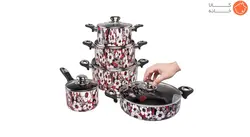 سرویس قابلمه گرانیتی 10 پارچه رسپینا مدل 7070