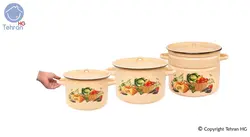 سرویس پخت و پز 6 پارچه پرانی مدل 017