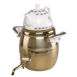 ست کتری قوری طلایی تی وان تی مدل 404