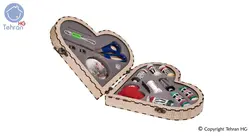 جعبه لوازم خیاطی پرانی مدل 24