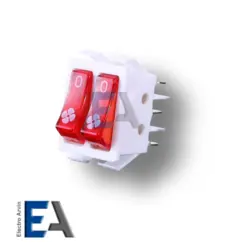 کلید راکر دو پل چراغدار