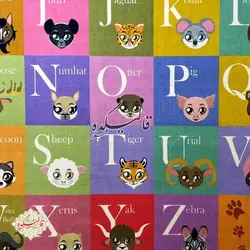 فرش کودک طرح الفبای انگلیسی کد 100219