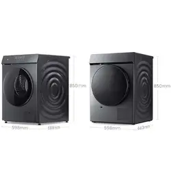 ست ماشین لباس شویی و خشک شیائومی مدل XQG100MJ102S