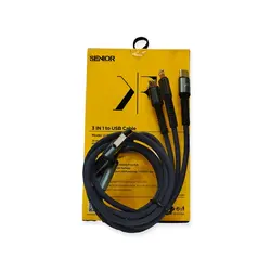 کابل شارژر سه کاره KF Senior مدل U33