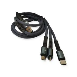 کابل شارژر سه کاره KF Senior مدل U33