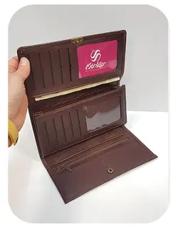 کد 1767 کیف پول چرم طبیعی زنانه پارما