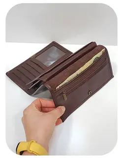 کد 1767 کیف پول چرم طبیعی زنانه پارما