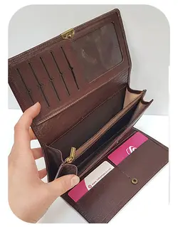 کد 1767 کیف پول چرم طبیعی زنانه پارما