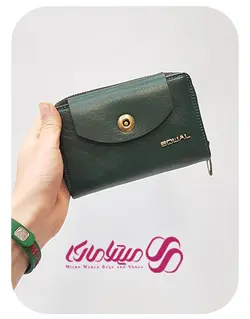 کد 1843 کیف پول زنانه چرم طبیعی اکوال