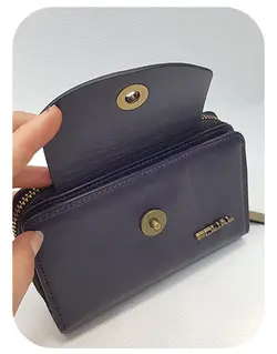 کد 1843 کیف پول زنانه چرم طبیعی اکوال