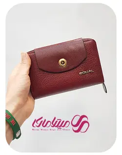 کد 1843 کیف پول زنانه چرم طبیعی اکوال