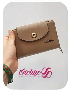 کد 1843 کیف پول زنانه چرم طبیعی اکوال