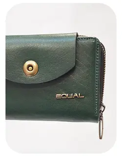 کد 1843 کیف پول زنانه چرم طبیعی اکوال
