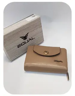 کد 1843 کیف پول زنانه چرم طبیعی اکوال