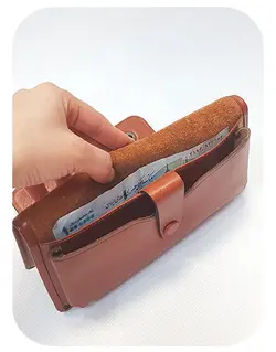 کد 2017 کیف پول کتی چرم طبیعی پارما