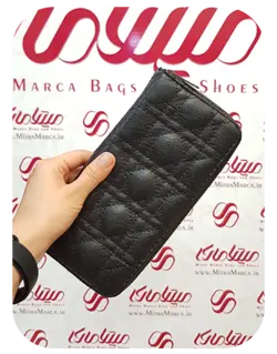 کد 655 کیف پول زنانه سایز بزرگ طرح شنل دوزی