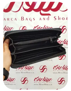 کد 655 کیف پول زنانه سایز بزرگ طرح شنل دوزی