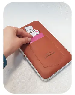 کیف پول مانیکوری خرس مهربون کد 3053