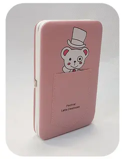 کیف پول مانیکوری خرس مهربون کد 3053