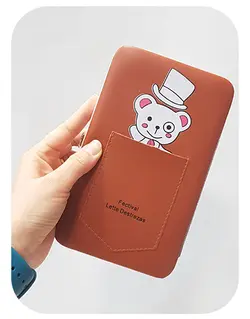 کیف پول مانیکوری خرس مهربون کد 3053