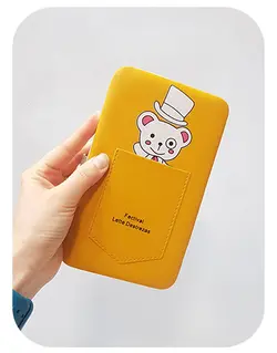 کیف پول مانیکوری خرس مهربون کد 3053