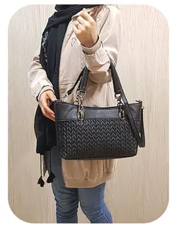 کد 1698 کیف دستی دوشی طرح بافت