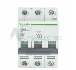 کلید مینیاتوری 3 پل 4 امپر اشنایدر - الفا الکتریک