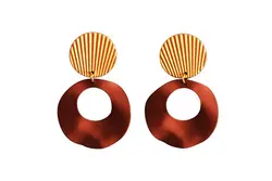 گوشواره میخی مدل دایره ای دالبری - فروشگاه اینترنتی بلیندا