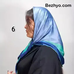 روسری ساتن ابریشم ساده (کد 28374) | بژیو