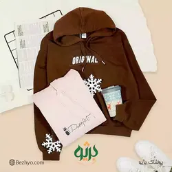 هودی تک‌ طرح اسپرت (کد 130023) | بژیو