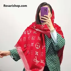 خرید و قمیت روسری نخ کشمیر برند ال وی، در 7 رنگ از بژیو