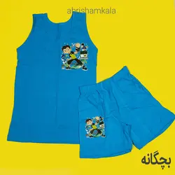 ست لباس زیر بچگانه 170021، دارای رنگ بندی متنوع، جنس نخی