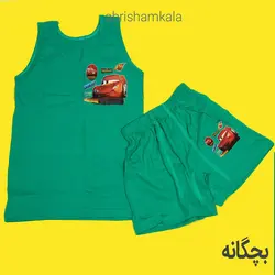 ست لباس زیر بچگانه 170021، دارای رنگ بندی متنوع، جنس نخی