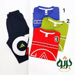 خرید و قیمت تی شرت شلوارک پسرانه طرح آدیداس در 2 سایز