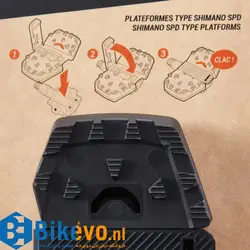 آداپتور تبدیل پدال قفل شو به فلت PLATFORM ADAPTERS COMPATIBLE WITH SHIMANO SPD