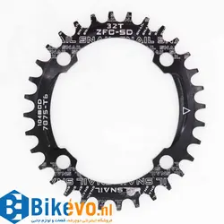 سینی طبق مثبت-منفی بیضی SNAIL Chainring BCD104 Oval