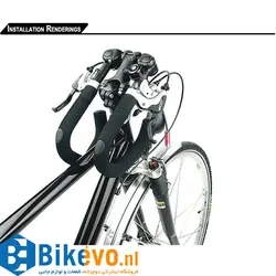 فرمان پروانه ای تنظیم شو RIDERACE 90degree folding bicycle butterfly handlebar