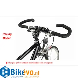 فرمان پروانه ای تنظیم شو RIDERACE 90degree folding bicycle butterfly handlebar
