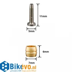 سوزن-ممه ای شلنگ هیدرولیک ترمز Shimano Hydraulic Disc Brake Needle Sleeve