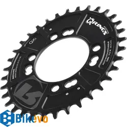 سینی بیضی طبق کوهستان Rotor Q-Rings QX1 MTB Chainring 4-arm 76mm 1x11-speed Narrow-Wide 30T - فروشگاه دوچرخه حرفه ای بایکیوو Bikevo.nl