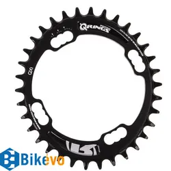 سینی بیضی طبق کوهستان Rotor Chainring QX1 MTB 4-Arm Q-Rings 104mm Oval 34T